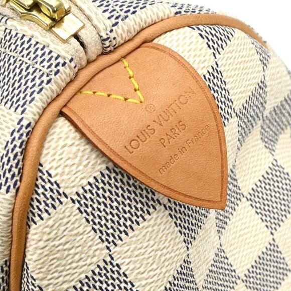 Louis Vuitton Damier Azur Speedy 25 Handbag N41534 MB0038 155258 - Picture 7 of 10